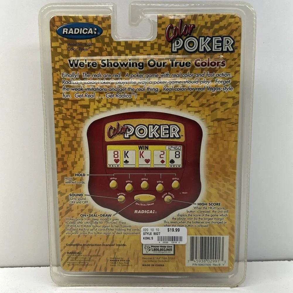 Radica color poker